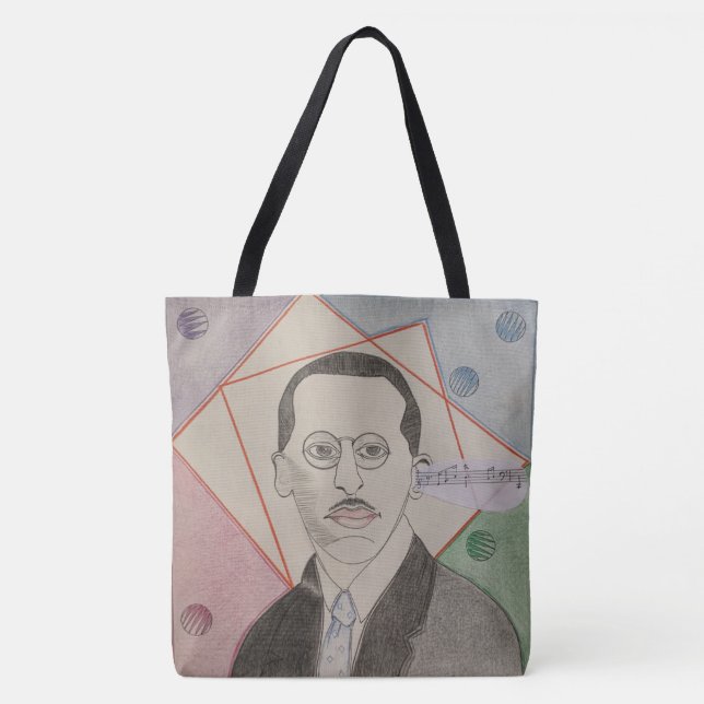 Tote Bolsa w/Stravinsky & Violist por Tony Cimino (Frente)