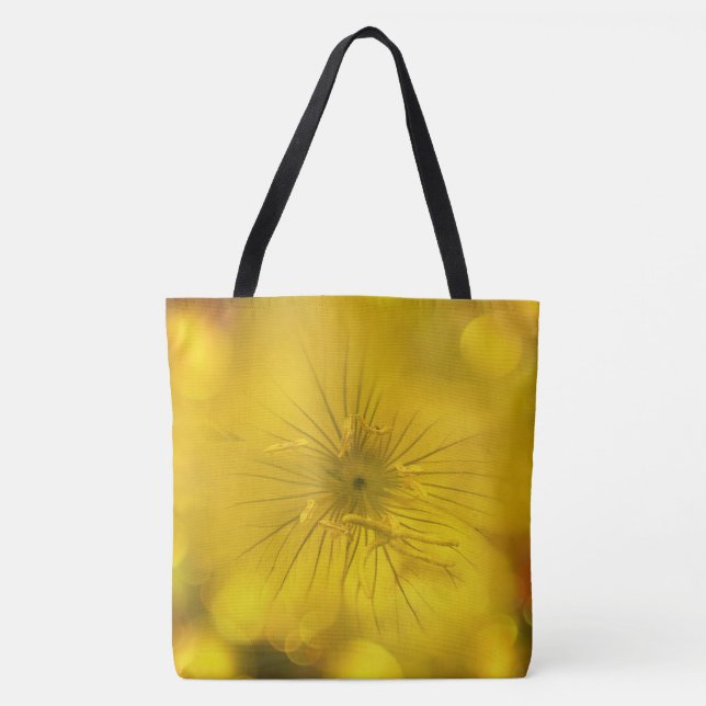 Tote Bolsa Yellow Bokeh Flower (Frente)