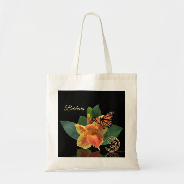 Tote Borboleta Monarca e Bolsa Canna Lily (Frente)