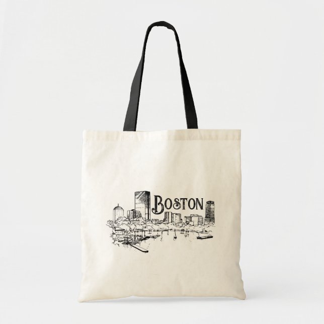 Tote Boston Black and White Bolsa (Frente)