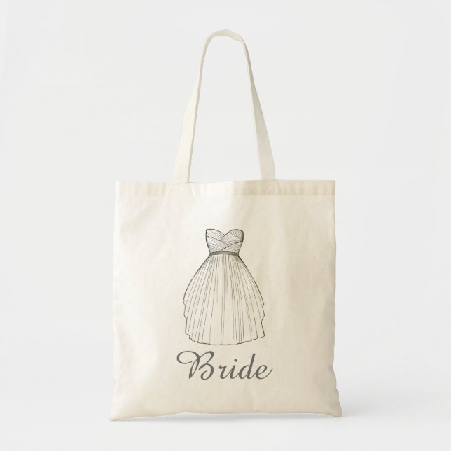 Tote BRIDE White Princesa Nuptura Bolsa (Frente)