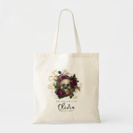 Tote Bridesmaid Bolsa Gótica - Brurgundy Personalizada