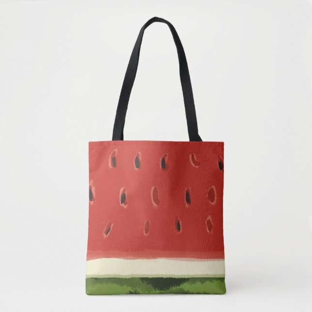 Tote Bright Red Watercolor Bolsa (Frente)