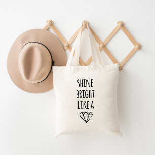 Tote Brilho brilhante como um bolsa do diamante