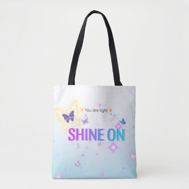 Tote ✨ Brilho Na Bolsa De Borboleta - Você É Um Saco Le (Frente)