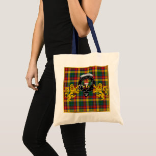 Tote Buchanan Clan Crachá Tartan Bolsa