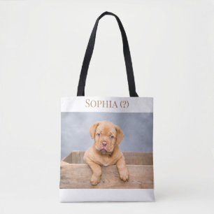 Tote Cachorro Adorável de Bordeaux, Bolsa