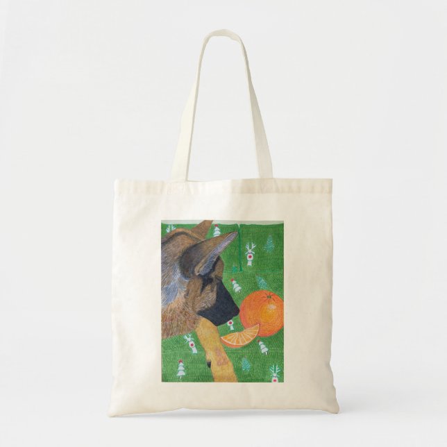 Tote Cachorro e bolsa laranja (Frente)