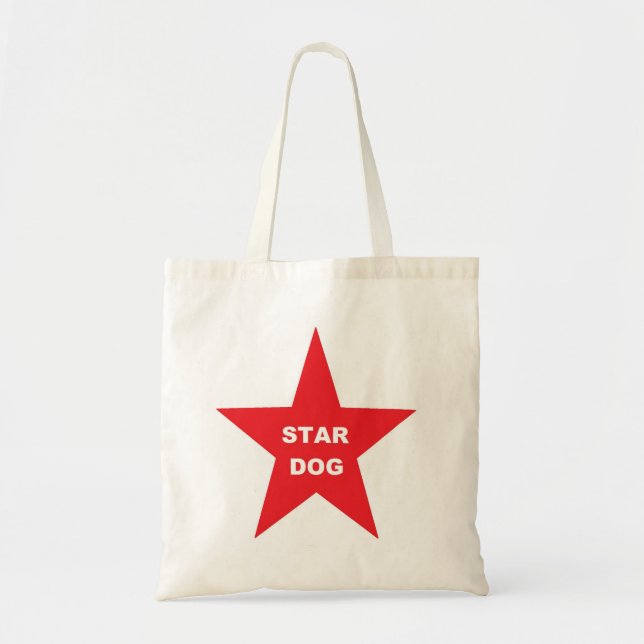 Tote Cachorro estelar de bolsa na Estrela Vermelha (Frente)
