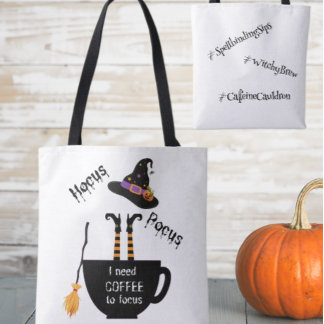 Tote Café de Hocus Pocus para Focar Bolsa do Halloween