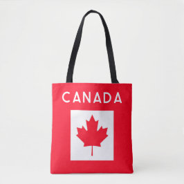 Tote CANADÁ. Bandeira canadense. Patriótico. Bolsa ombr