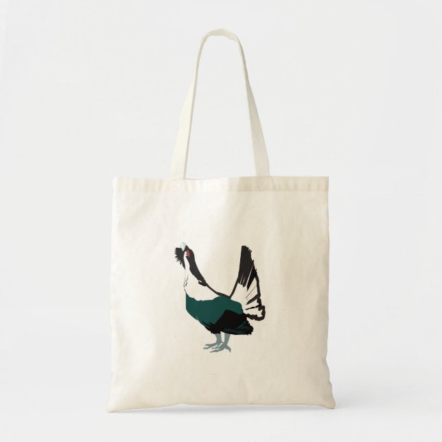 Tote Capercaillie bird Art Budget Bolsa (Frente)