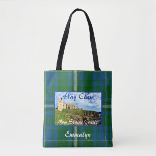 Tote Castle Tartan Name Bolsa do Scottish Hay Clan