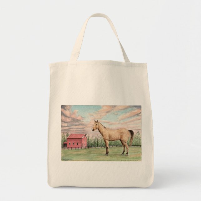 Tote Cavalo e bolsa de compra do celeiro (Frente)