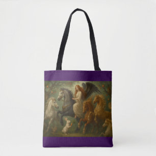 Tote Cavalos de Conto de Fadas e Bolsa de Anjo