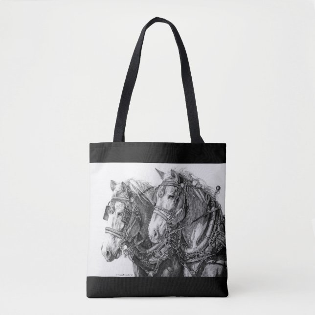 Tote Cavalos de esboço que tiram o bolsa (Frente)