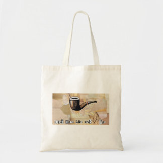 Tote "Ceci n'est pas une pipe" inspirou bolsa de colage