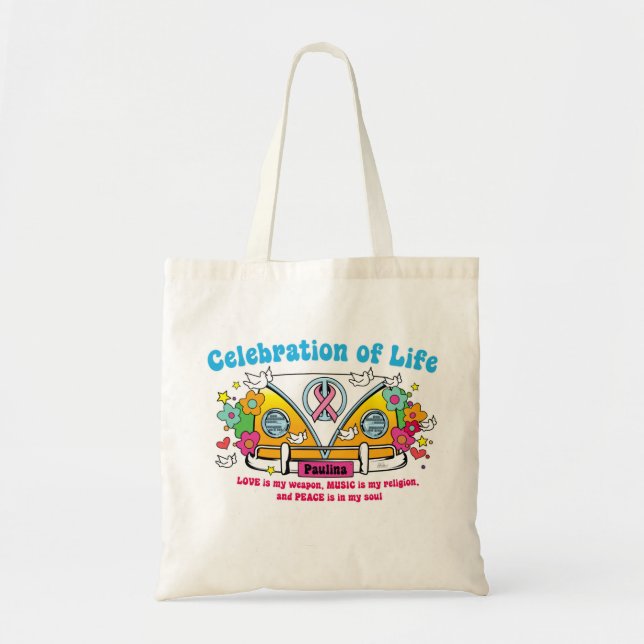 Tote Celebração da vida!  O bolsa (Frente)