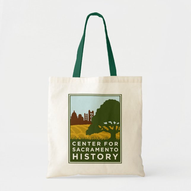 Tote Centro para o bolsa da história de Sacramento (Frente)