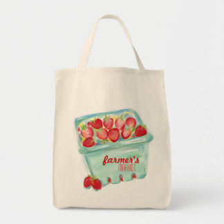 Tote Cesto de Bolsa do Mercado de Morangos