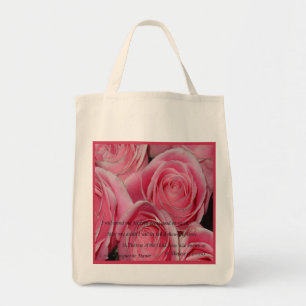 Tote Chá dos rosas, St. Therese, o bolsa