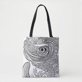 Tote Chameleon Face Bolsa