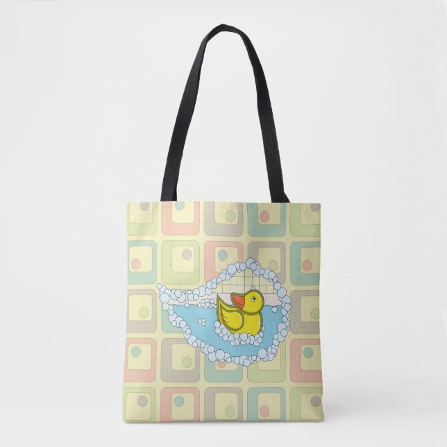 Tote Chaucer, a bolsa do pato de borracha com Impressão (Frente)