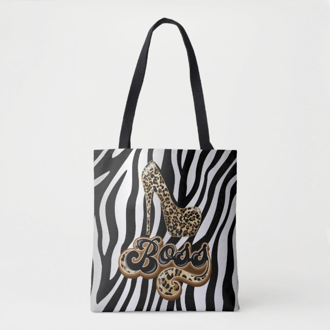 Tote Chefe de Impressão Animal Mãe Bolsa de Moda (Frente)