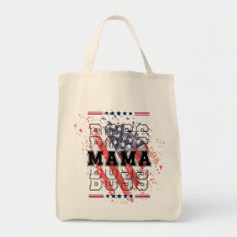 Tote Chefe Mama Bolsa Patriótico | Forte Bolsa de canva