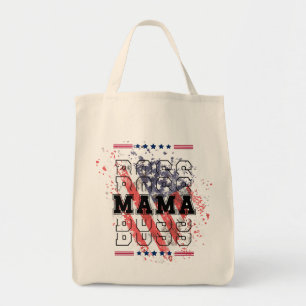 Tote Chefe Mama Bolsa Patriótico Forte Bolsa de canva