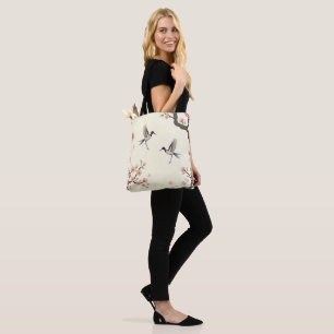 Tote Cherry Blossom Bird Bolsa