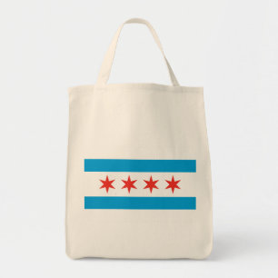 Tote Chicago Flag Grocery Bolsa