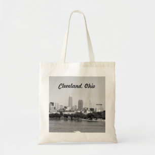 Tote Cleveland, Ohio Black and White Bolsa