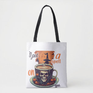 Tote Coloquei um desenho em você Bolsa do Dia das Bruxa
