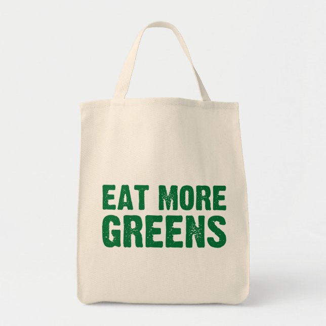 Tote Coma mais bolsa de compra dos verdes (Frente)