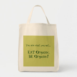 Tote "Coma orgânico, seja orgânico!" A bolsa de compra
