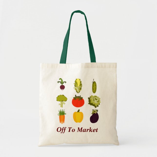 Tote Coma sua bolsa de compra dos vegetarianos (Frente)