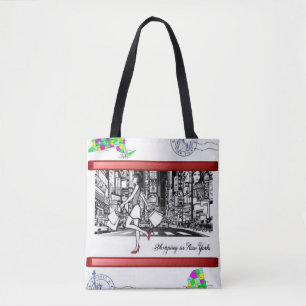 Tote compra do estilo da nova iorque na bolsa