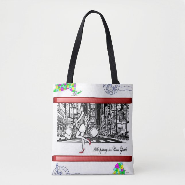 Tote compra do estilo da nova iorque na bolsa (Frente)