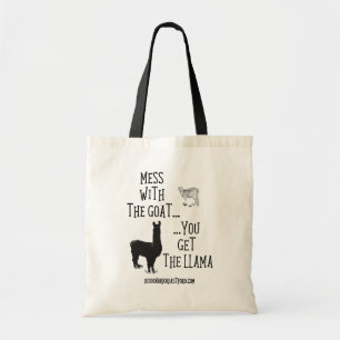 Tote Confusão com o bolsa do clássico da cabra