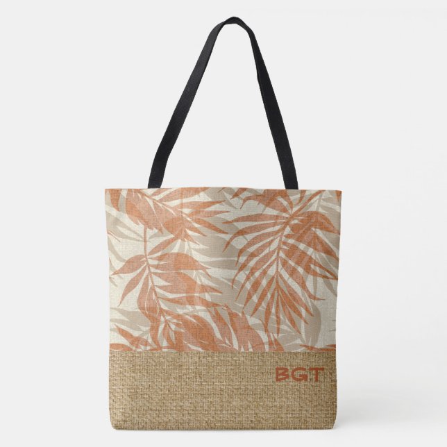 Tote Coordenadas Spa Tropicais - Bolsa de praia das Pal (Frente)