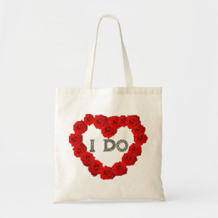 Tote Coração das rosas vermelhas eu faço o bolsa do