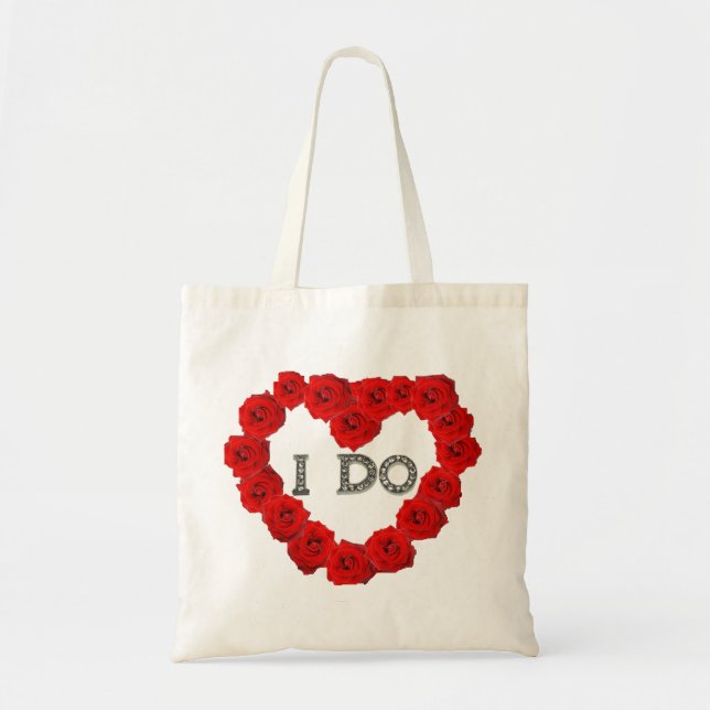 Tote Coração das rosas vermelhas eu faço o bolsa do (Frente)