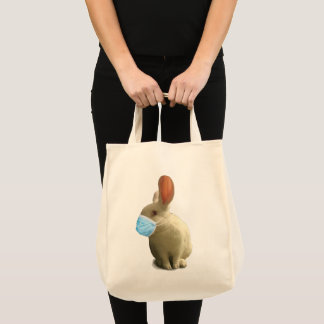 Tote COVID Mask Bunny Bolsa
