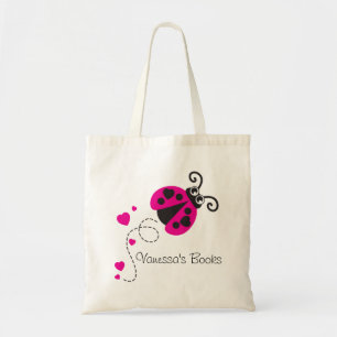 Tote Crianças, ladybug cor-de-rosa/ladybird, bolsa de b