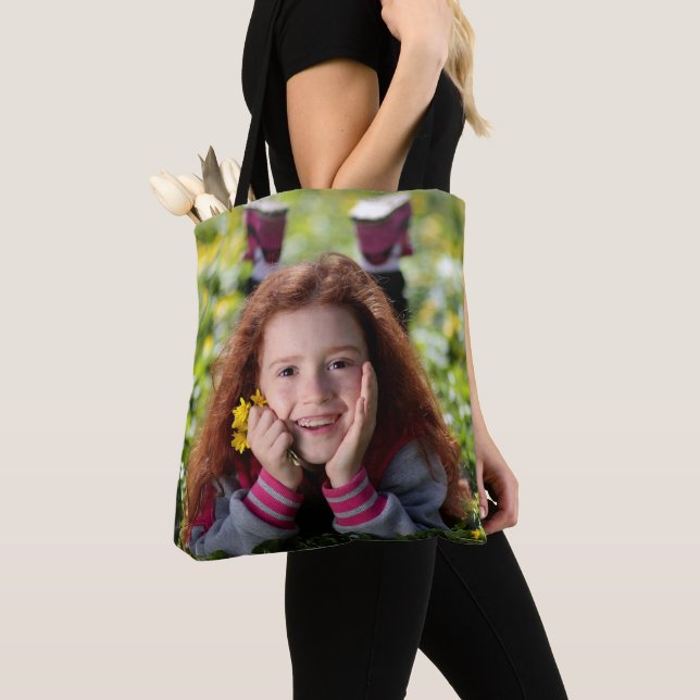 Tote Crie sua própria bolsa de foto personalizada (Close Up)