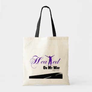 Tote Curado em meu bolsa da maneira (roxo, branco,
