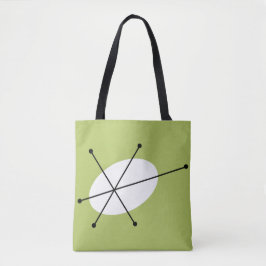 Tote Dazzle Green por todo o bolsa preto