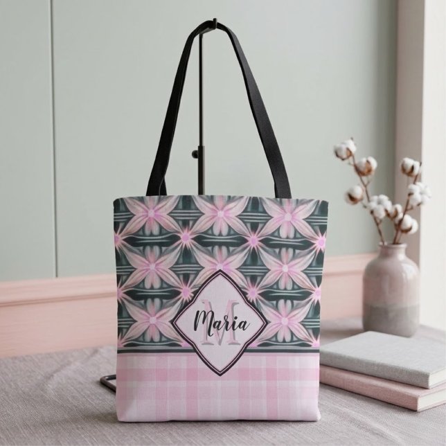 Tote de Flores Rosas Conectadas (Criador carregado)