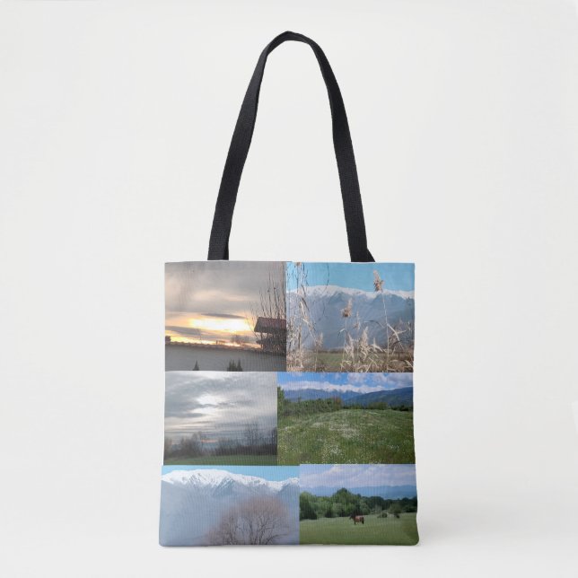Tote de ombro com impressão total (Frente)